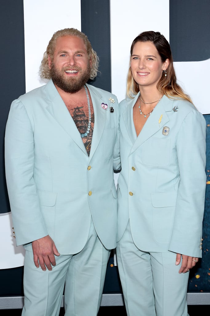 Jonah Hill and Sarah Brady Wear Matching Blue Gucci Suits