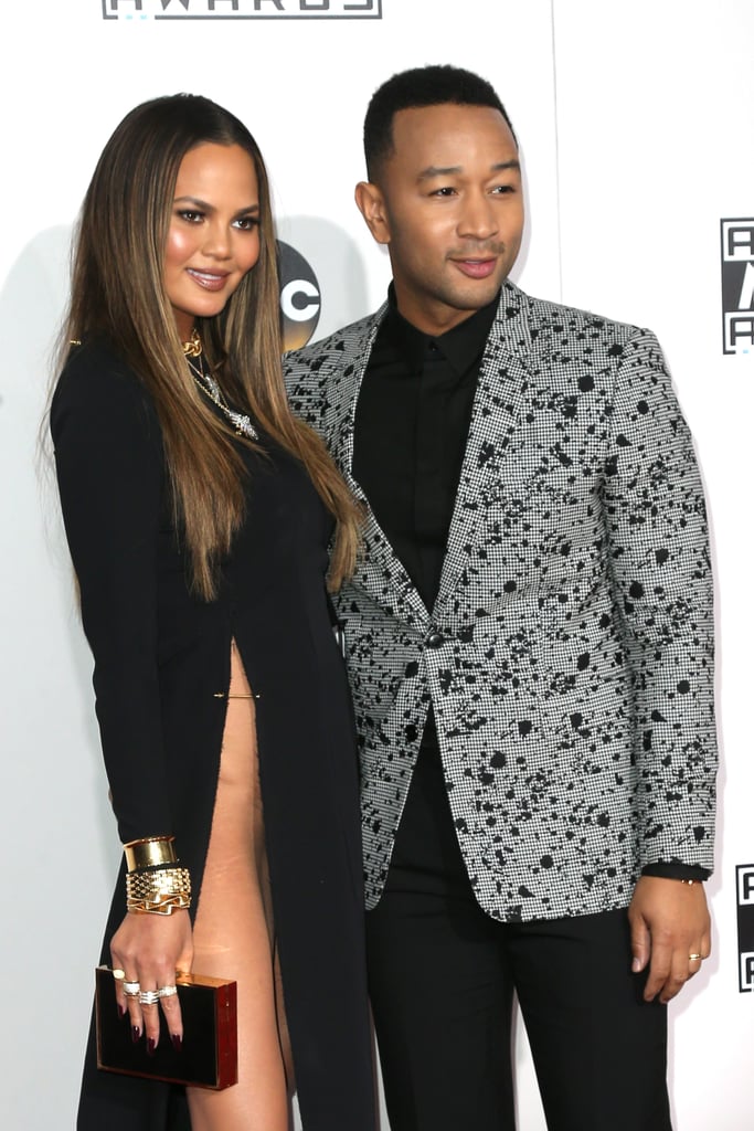 Chrissy Teigen and John Legend at 2016 American Music Awards