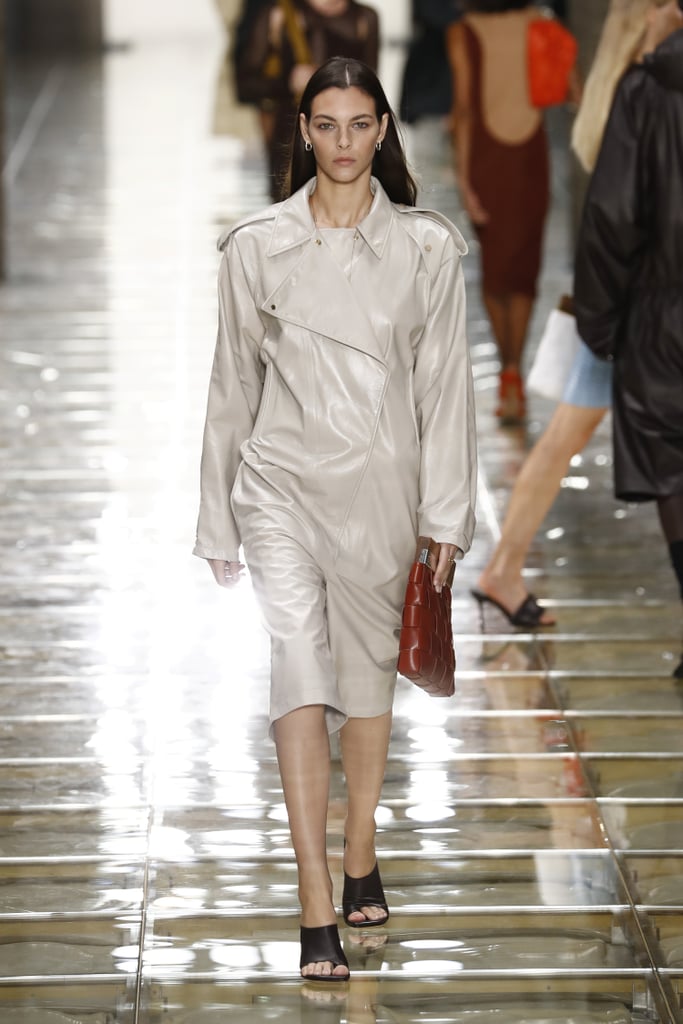 A Bottega Veneta Bag and Shoes on the Runway During Milan Fashion Week