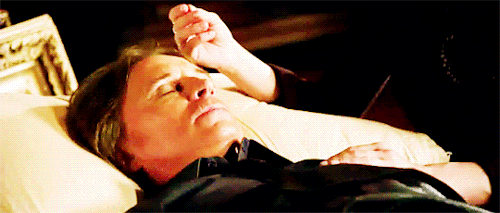 When Rumple is drained of the darkness, Belle doesn't leave his side until he is well.