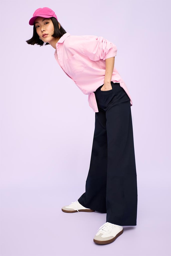 Old Navy Extra High-Waisted Pleated Taylor Trouser Wide-Leg Pants