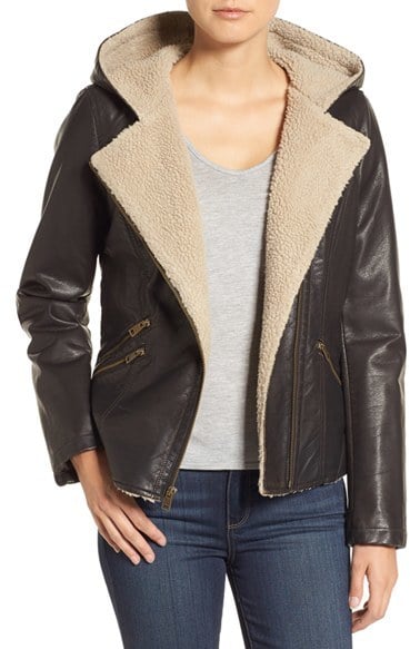 Levi's Hooded Faux Shearling Jacket ($168)