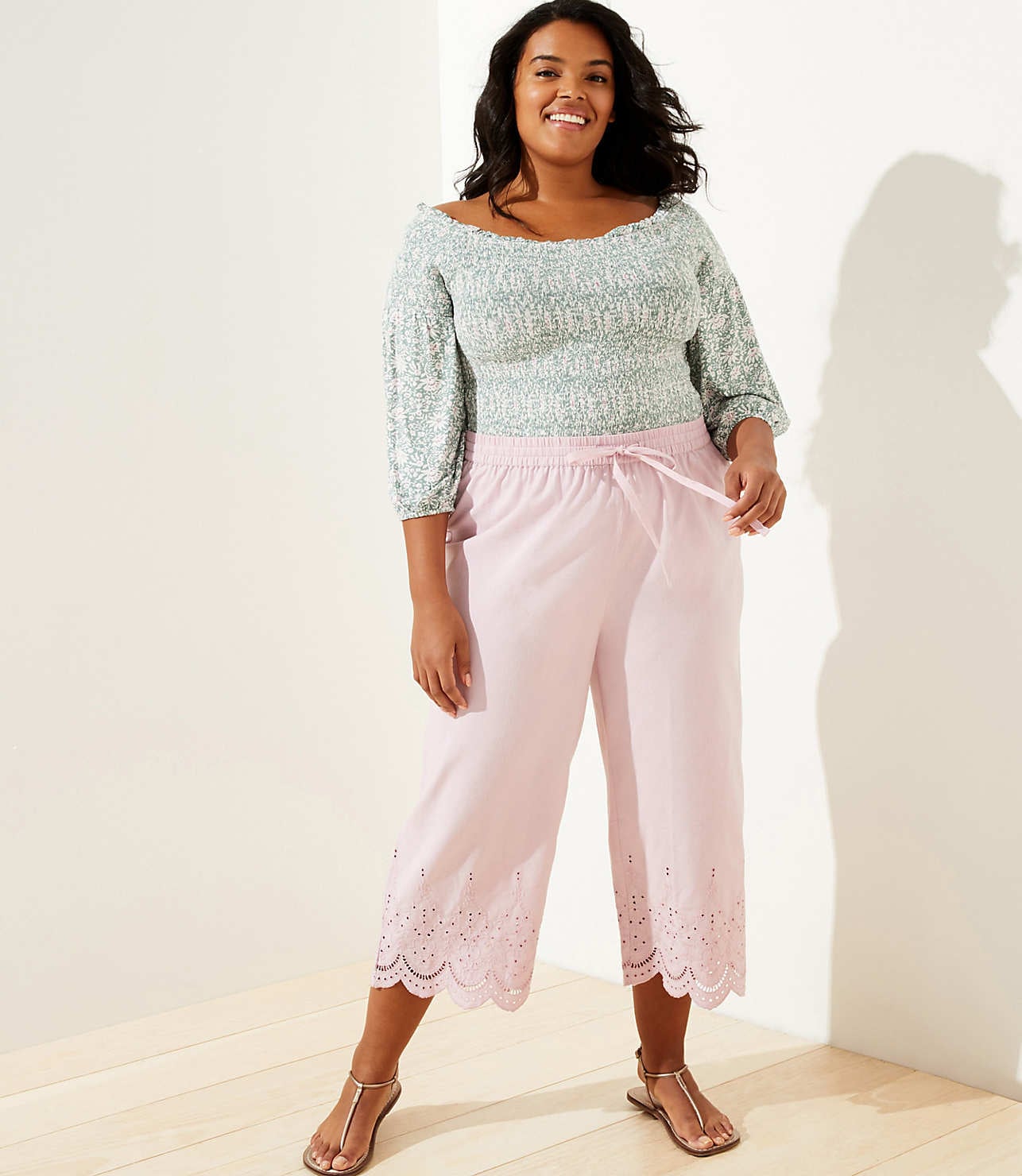 Loft Plus Loft Beach Eyelet Drawstring Pants, 12 Cute and Comfy Pants You  Can Wear Now and Everywhere Else Later