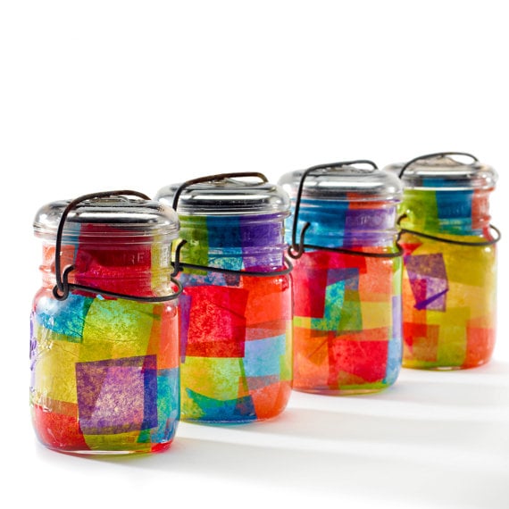 Decoupage Jars