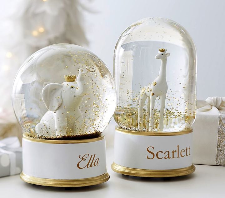 Pottery Barn Kids Elephant Snowglobe