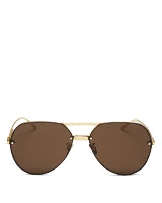 Bottega Veneta Unisex Aviator Sunglasses