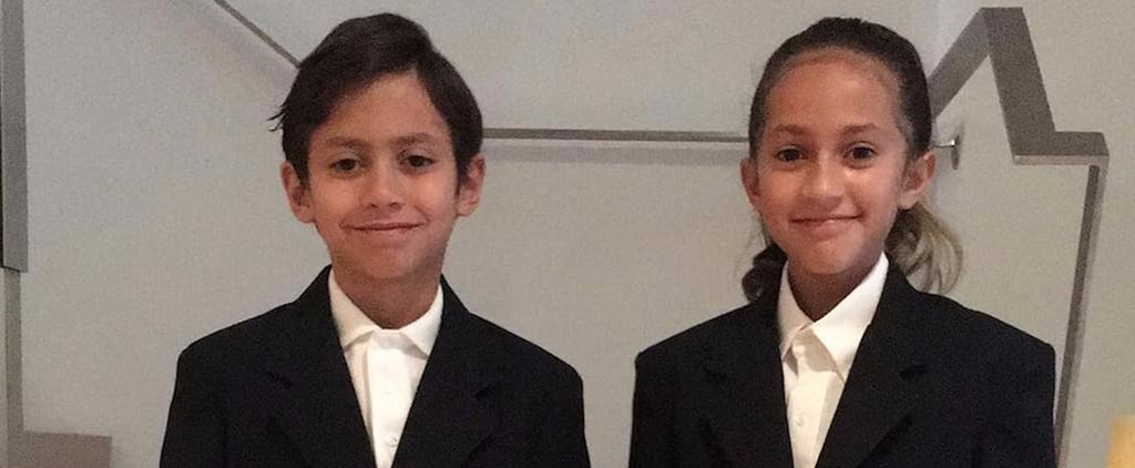 Proud Mom Jennifer Lopez Shares Photo of Twins' First Day of Fourth Grade