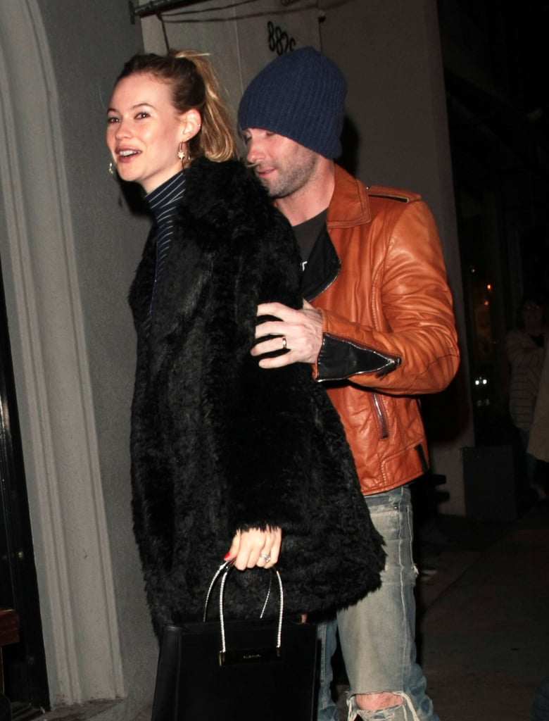 Adam Levine and Behati Prinsloo Out in LA November 2015