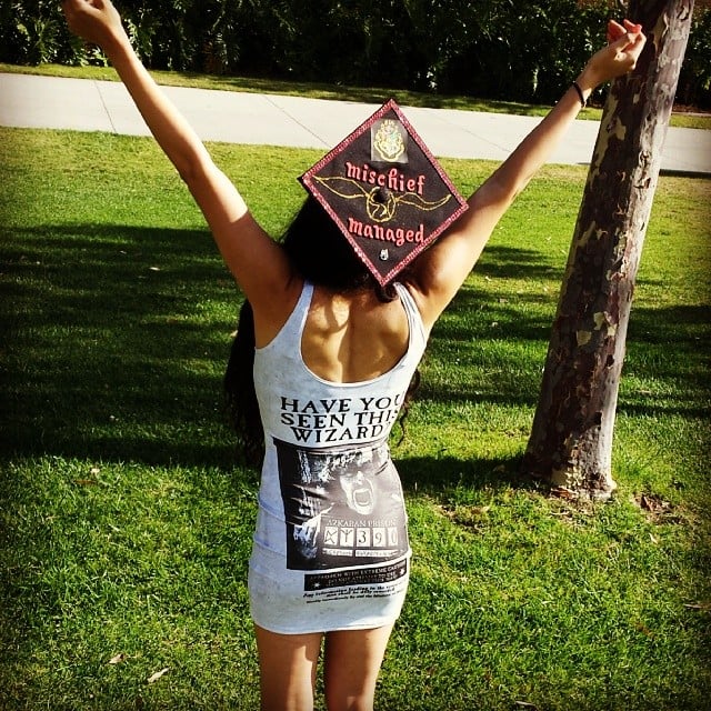 You can copy this Hogwarts cap, but only if you wear that dress, too. 
Source: Instagram user nadia_nice