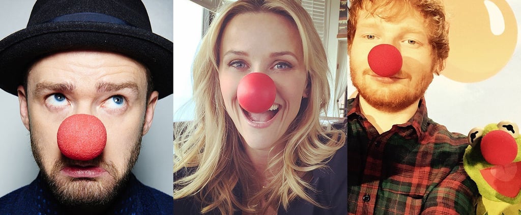 Celebrities Share Red Nose Day Pictures on Social Media