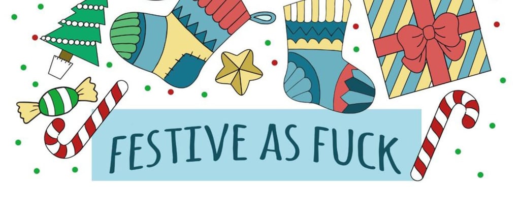 Curse-Word Christmas Coloring Book For Adults