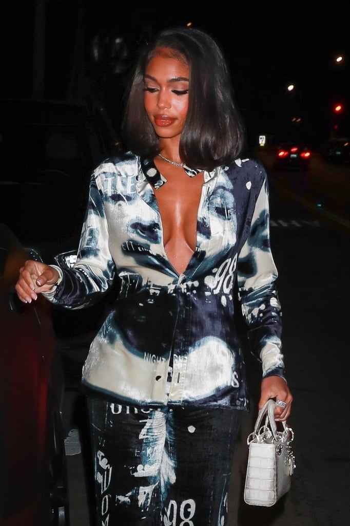 Lori Harvey's Jean Paul Gaultier Silk Printed Set