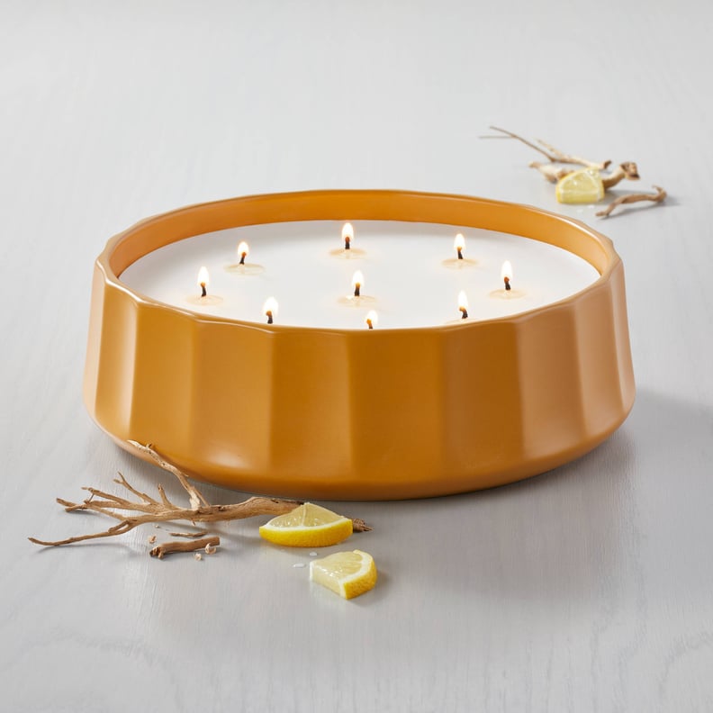 A Spring Candle: Golden Hour Fluted Ceramic Candle