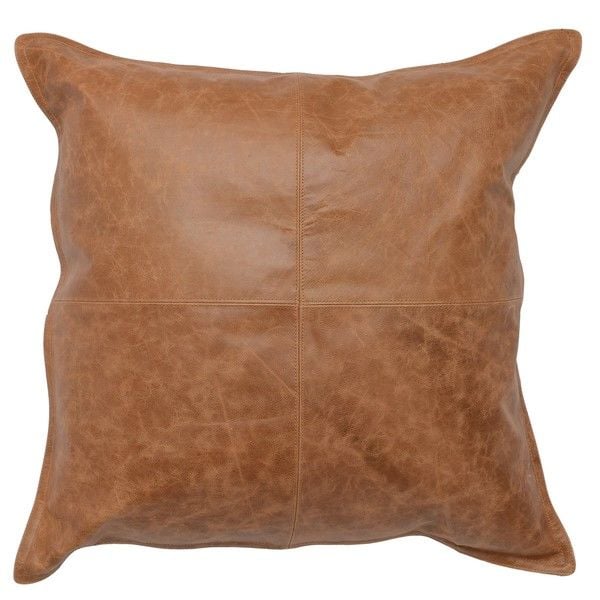 Chestnut Leather Pillow (Two Pack)