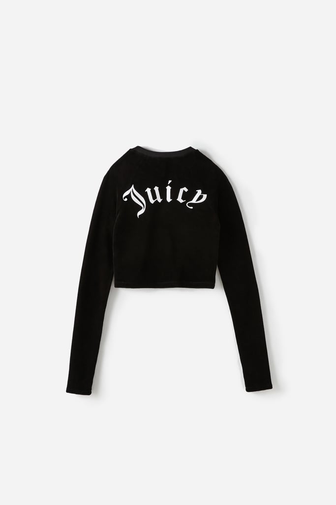 Juicy Couture For UO Long Sleeve Cropped Velour Top ($69)