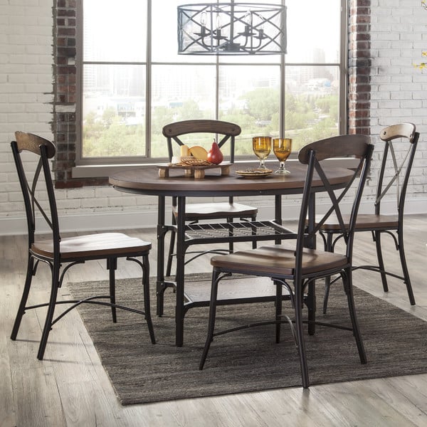 Wood and metal dining table ($223)