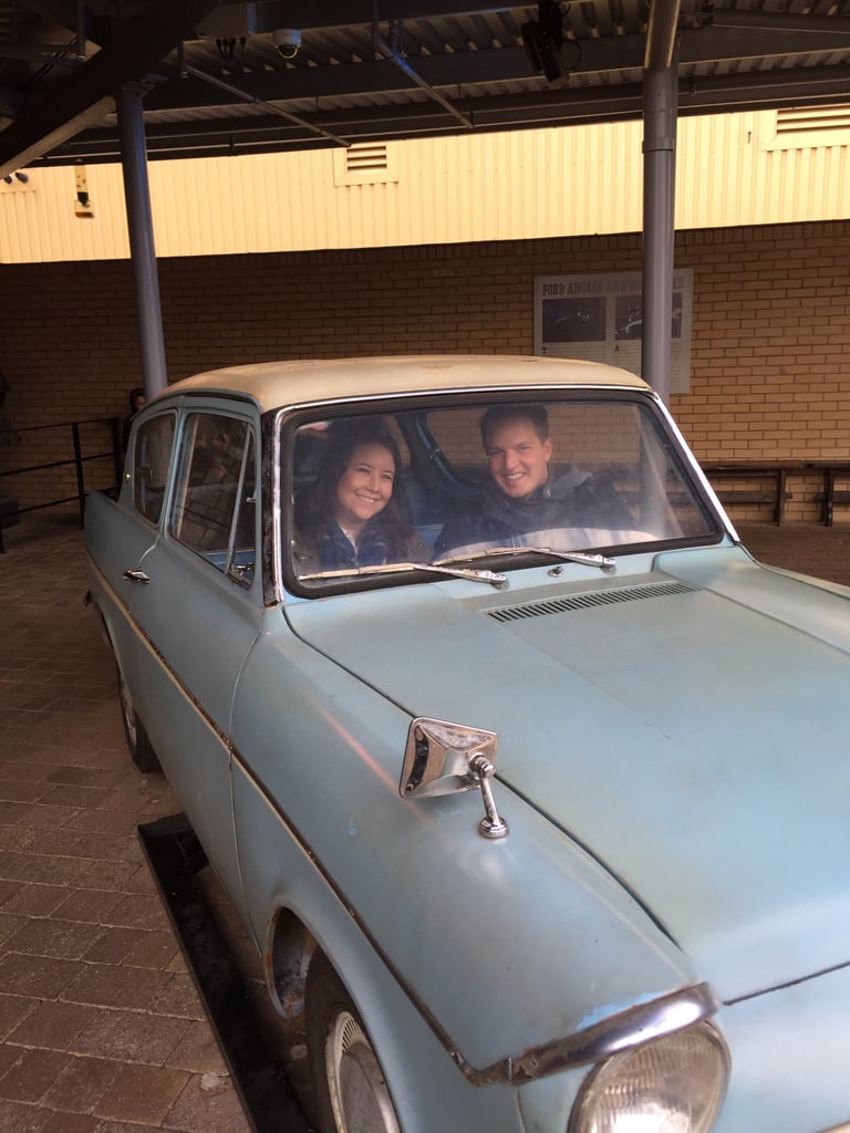 As does the Flying Ford Anglia, one of several props made in varying levels of destruction.