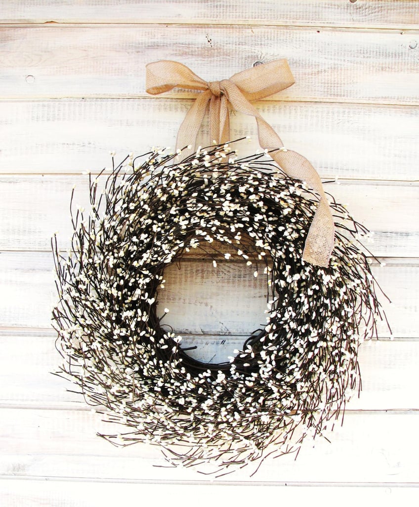 Cream Christmas Wreath The Best Holiday Wreaths 2020 POPSUGAR Home