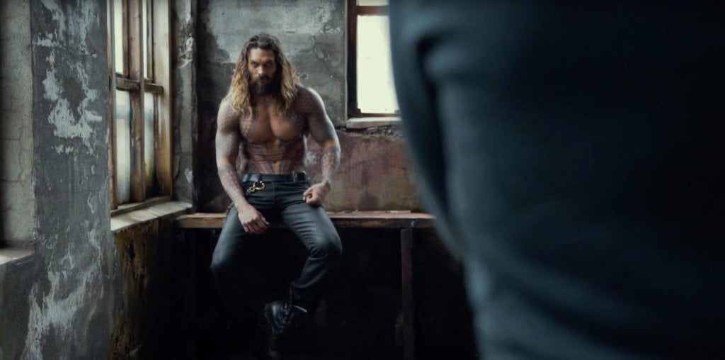 In December, Momoa debuted a short film about his family. Among the shots of his kids, we found some behind-the-scenes footage from Aquaman! We're partial to this still, but they're all beautiful.