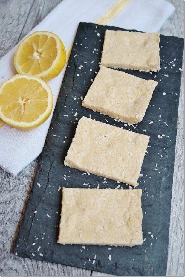 Lemon Coconut Protein Bars