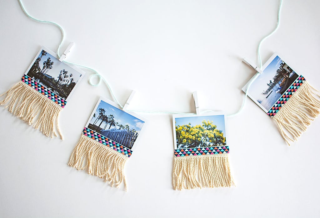 6. DIY Fringe Photo Garland