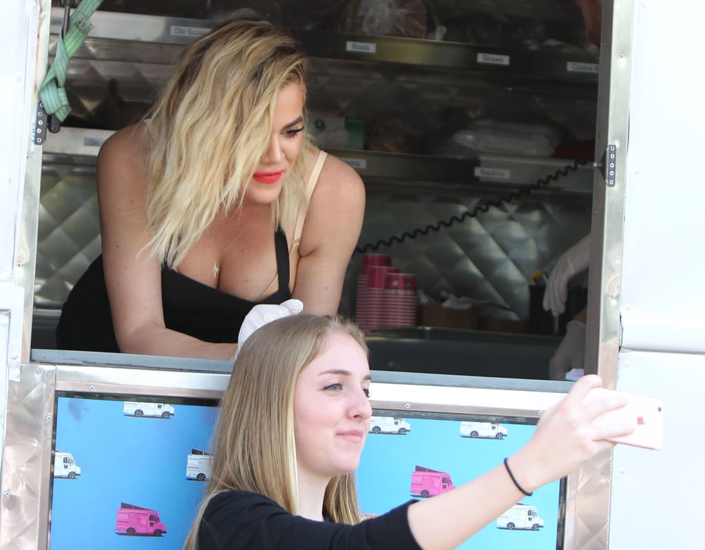 Khloe Kardashian Serving Ice Cream in LA June 2016