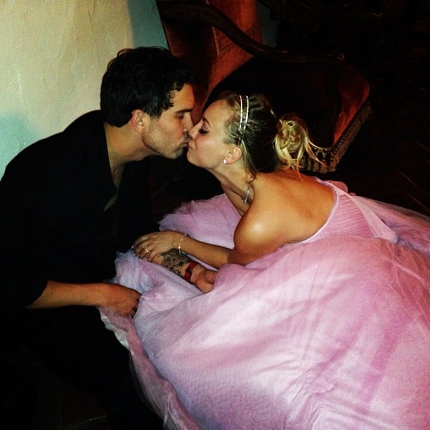 Ryan gave his bride, Kaley, a kiss on their wedding night.
Source: Instagram user normancook