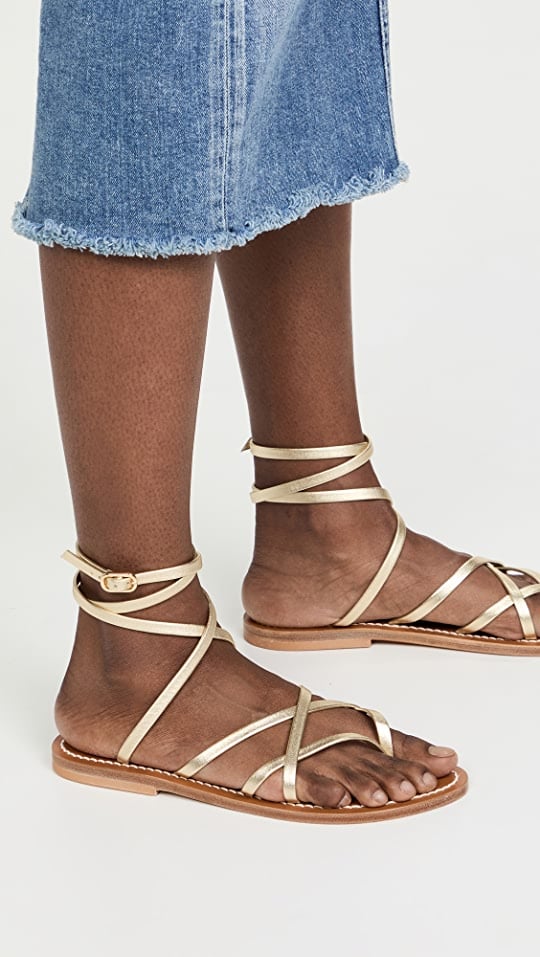 Modern Gladiator Sandals: K. Jacques Lace up Sandals