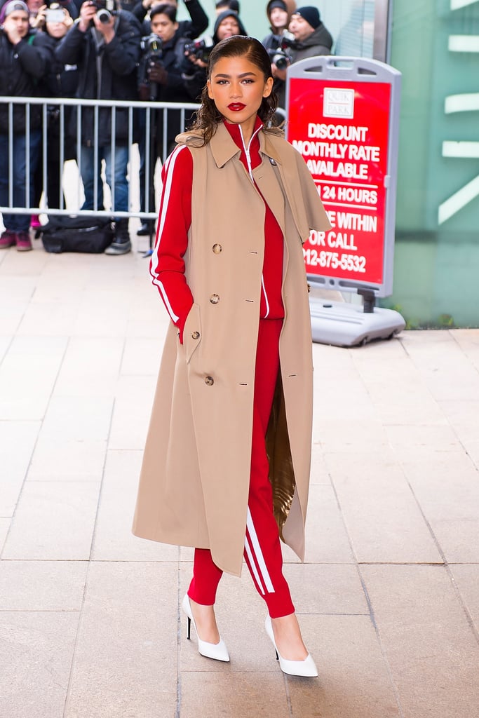Zendaya于2018年在纽约时装周
