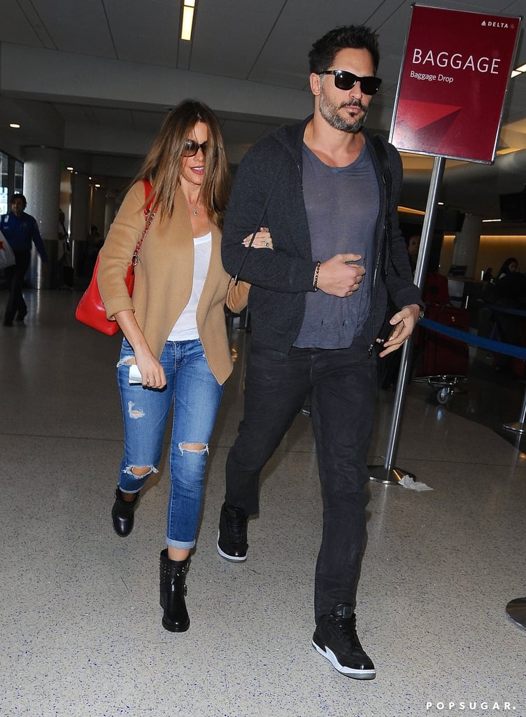 On Tuesday, Sofia Vergara and Joe Manganiello breezed though LAX.
