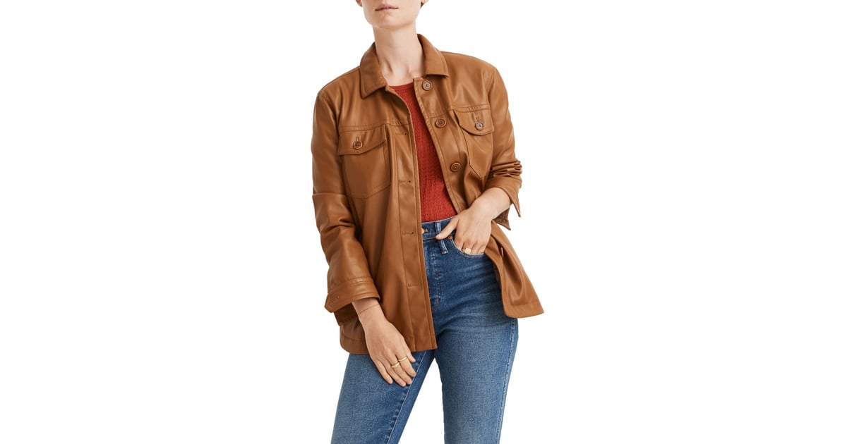 Madewell Faux Leather Chore Jacket 