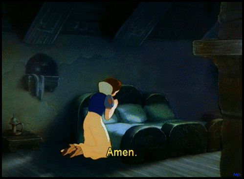 Snow White is the only Disney princess who openly prays in the film.