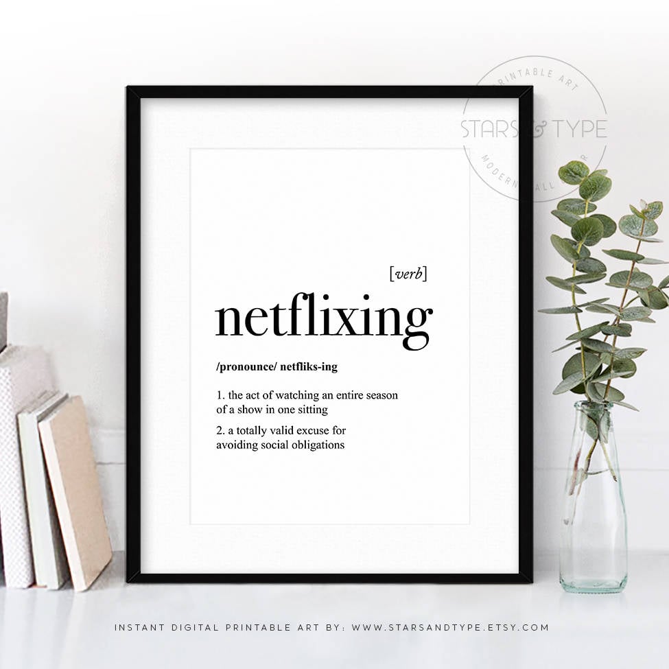 Netflixing Print