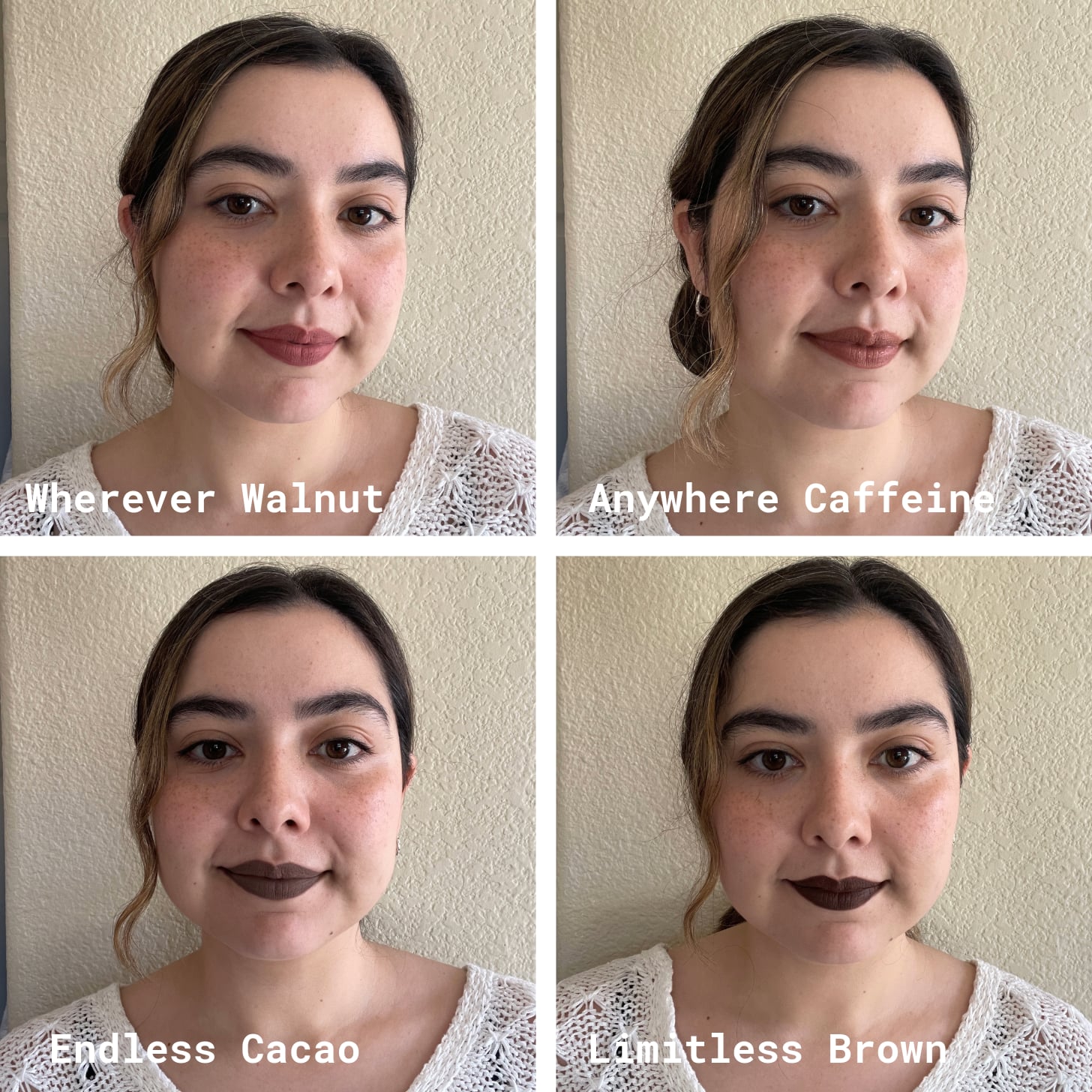 A Writer in Four Different Shades of the Make Up For Ever Artist Color Extreme Pencil