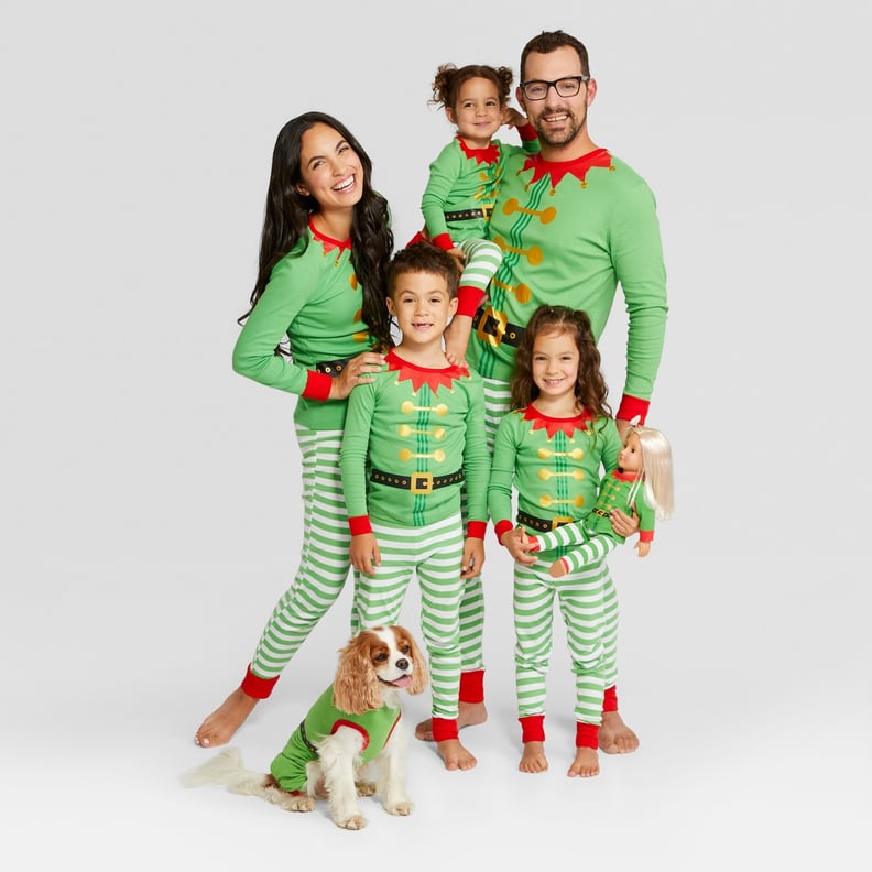 Doll Holiday Elf Family Pajamas