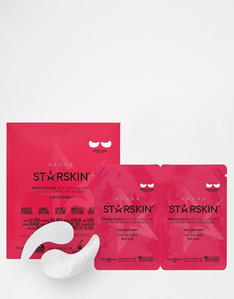 These eye masks will keep your under eye area super hydrated, especially great when you want to apply some makeup. 
Starskin Eye-Catcher Smoothing Coconut Bio-Cellulose Second Skin Eye Masks ($14)