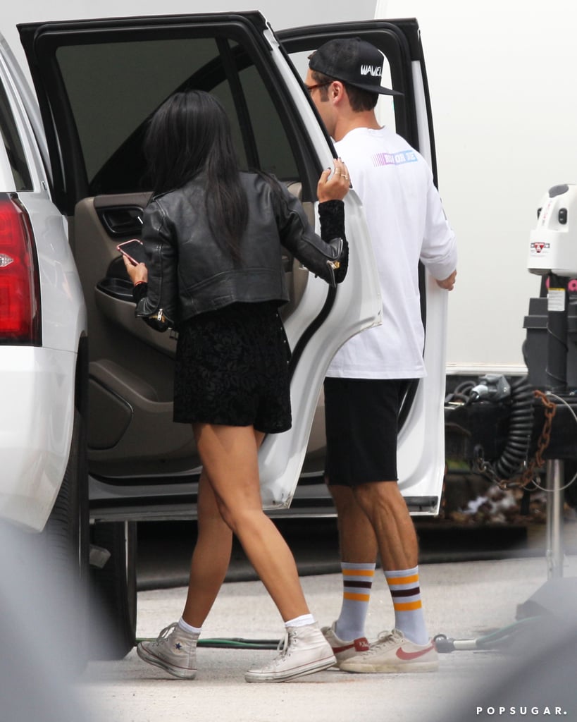 Zac Efron and Sami Miro on Neighbors 2 Set Pictures