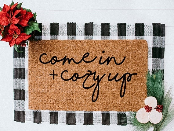 Come in + Cosy Up Doormat