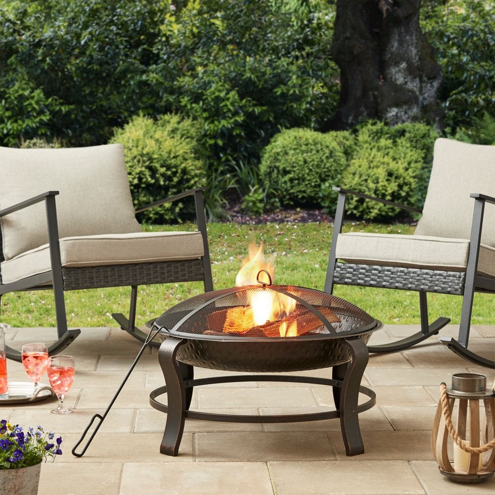 A Practical Firepit: Mainstays Owen Park Round Wood-Burning Fire Pit