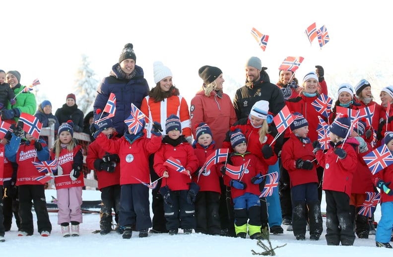 Kate Middleton and Prince William at Holmenkollen Ski Jump