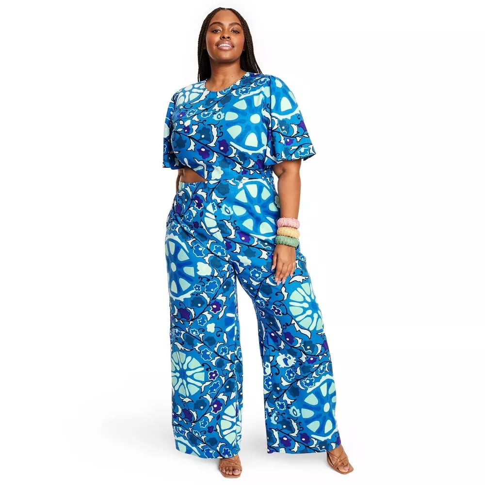 Rhode x Target Large Zinnia Floral Print Bell Sleeve Cut Out Jumpsuit