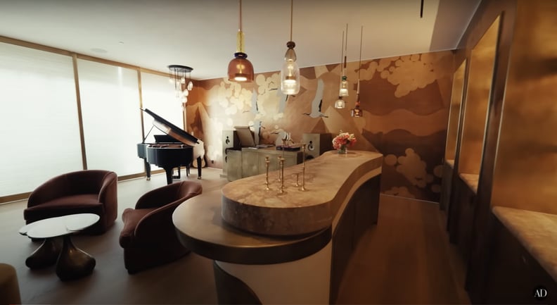 Chrissy Teigen and John Legend's Beverly Hills House: Piano Bar