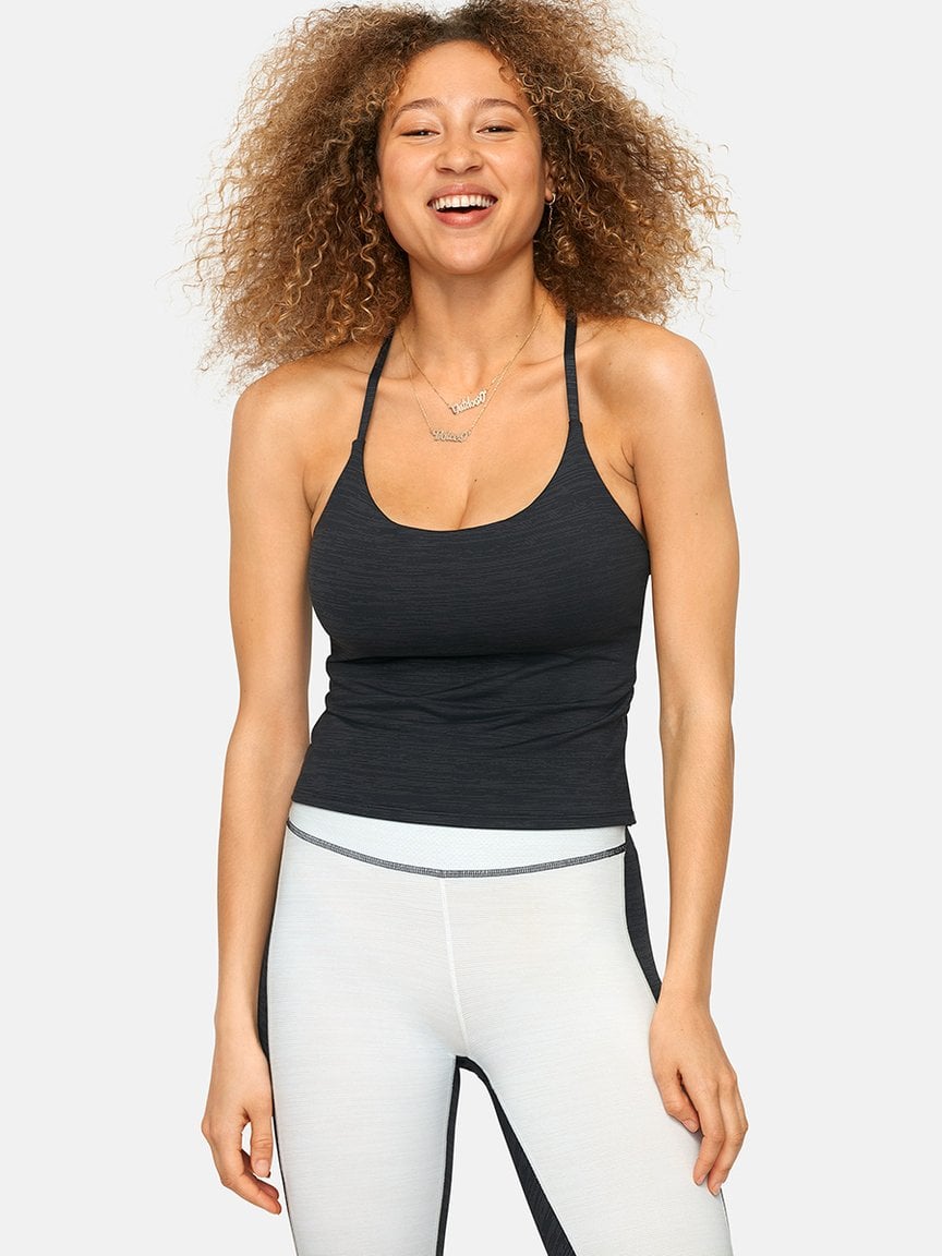 womens workout tank with built in bra