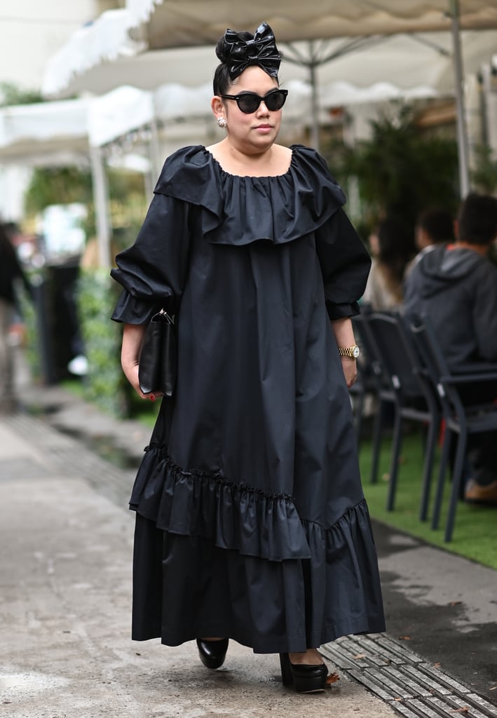 Black Ruffled Dress