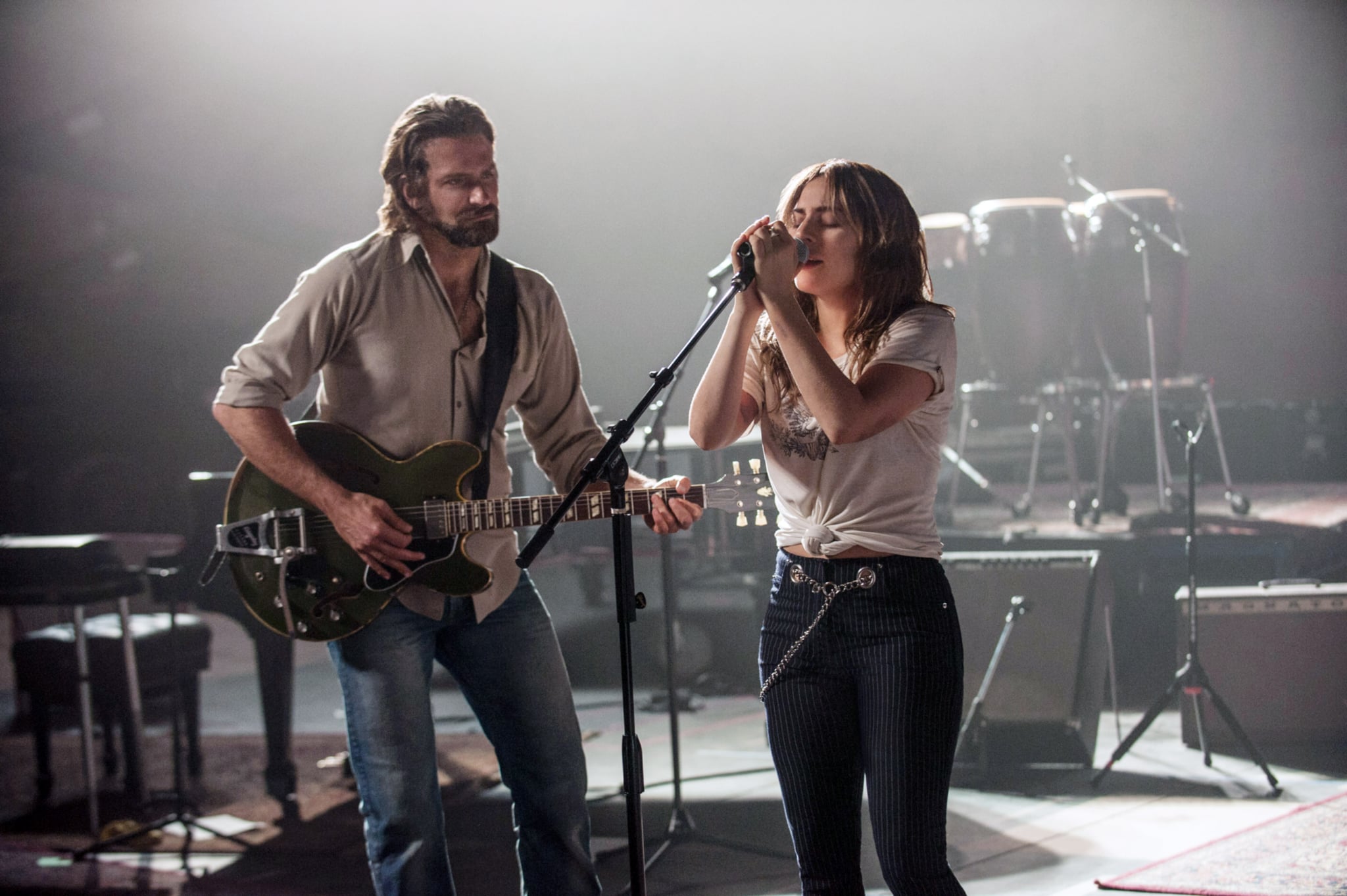 A STAR IS BORN, from left: Bradley Cooper, Lady Gaga, 2018. ph: Neal Preston / Warner Bros. /Courtesy Everett Collection