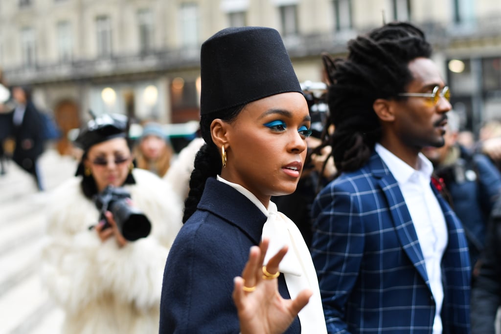 Janelle Monae's Blue Eye Shadow 2019