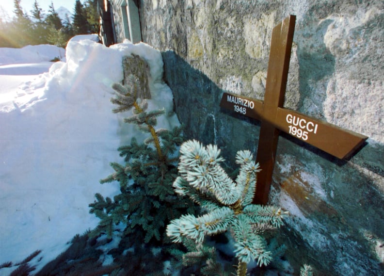 Grave of Maurizio Gucci in St. Moritz, 1997   (Photo by Blick/RDB/ullstein bild via Getty Images)