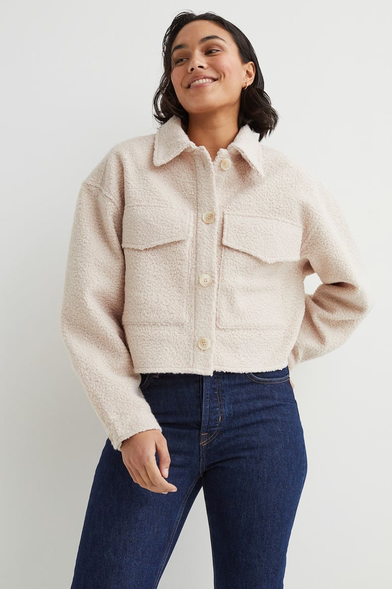 A Fuzzy Pick: H&M Faux Shearling Crop Jacket