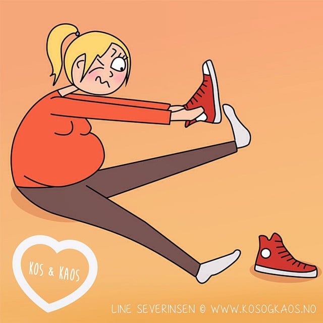 Funny Illustrations of Pregnancy Struggles