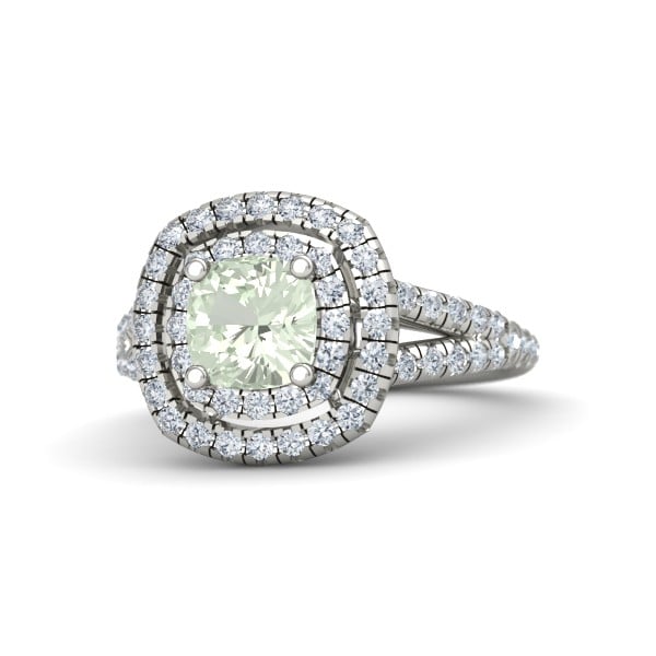 Gemvara Lillian Ring With Green Amethyst ($2,160)